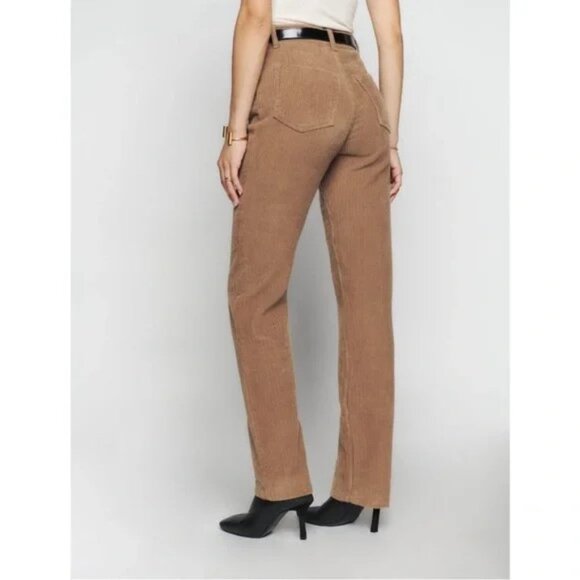 Reformation Cynthia High-Rise Straight Long Corduroy Pants - Picture 3 of 6